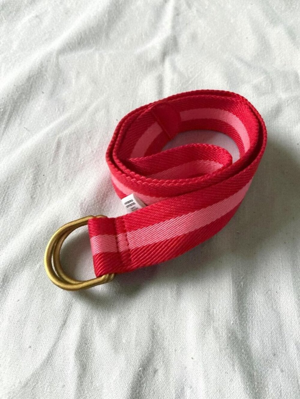 BODEN Women’s Red Pink Canvas Belt Size XS (0-2)